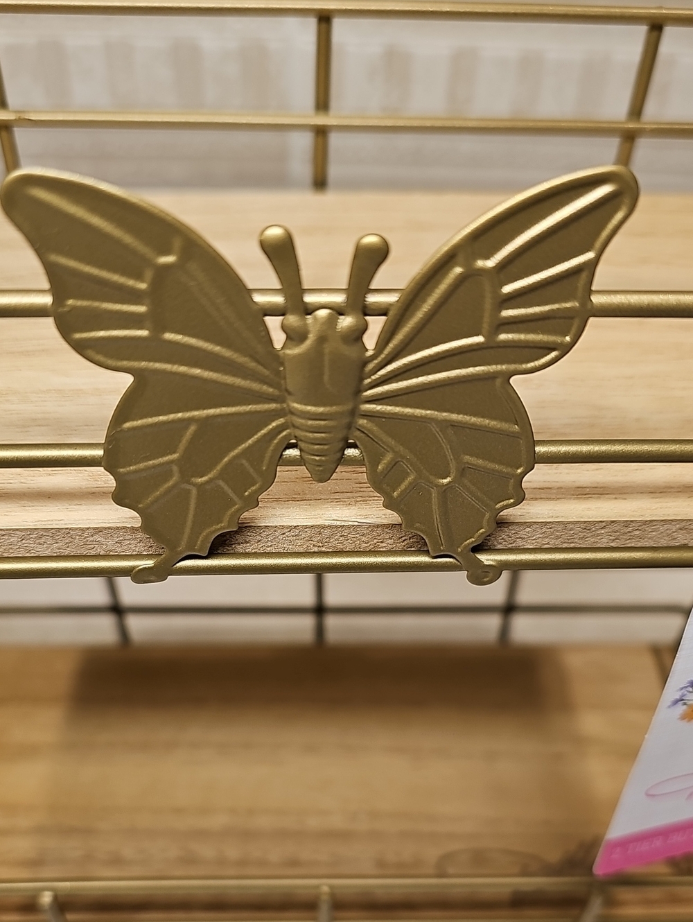 Dolly Parton Spring Butterfly 2-Tier Server - Picture 3 of 6